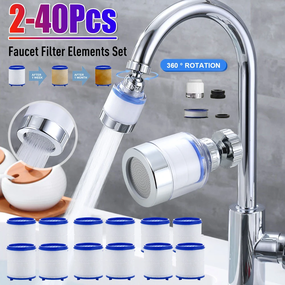 Home Bathroom Water Filter - Wasserhahn-Filterelement, Wasserreiniger, Filter zur Entfernung von