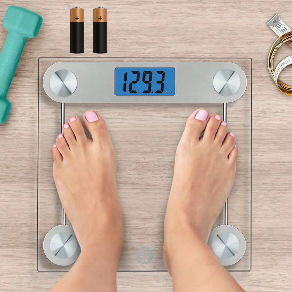 Home Bathroom Scales - Multifunktionale intelligente Körperfettwaage, elektronische Badezimmerwaage, 12*12