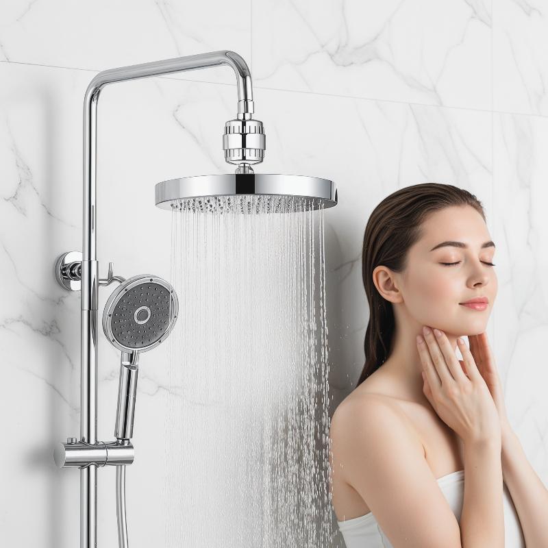 Home Bathroom Water Filter - Neuer 15/20-stufiger Hochleistungs-Duschwasserfilter zur Entfernung von
