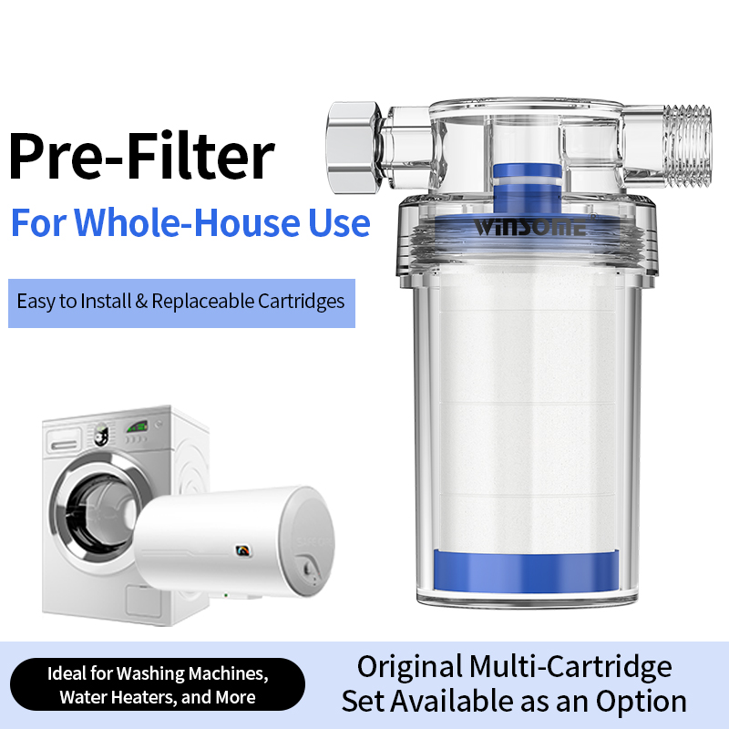 Home Bathroom Water Filter - Vorfilteranlage für Warmwasserbereiter, universeller Duschkopf für