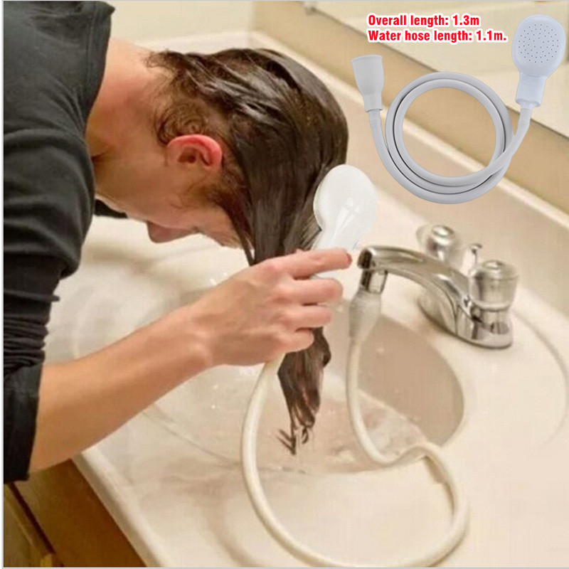 Home Bathroom Water Filter - Multifunktionaler Wasserhahn-Duschsprüher Abflussfilter Schlauch Waschbecken-Duschkopf-Verlängerung Badezimmer