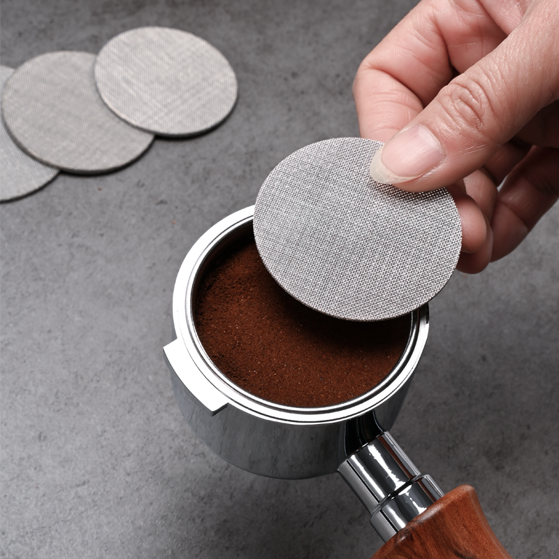 Home Bathroom Water Filter - Wiederverwendbarer Espresso-Puck-Siebfilter, Kontakt-Duschsieb für 51 mm,