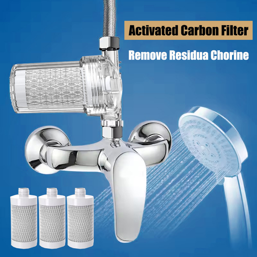 Home Bathroom Water Filter - 1 Stück Universal-Duschfilter mit Aktivkohle, Wasserenthärter