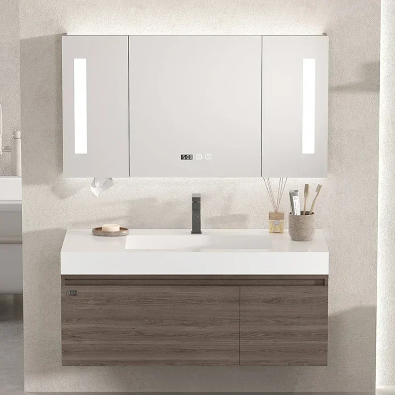 Japanese Home Bathroom Design - Japanische Badezimmer-Waschtische aus Holz, Regale mit
