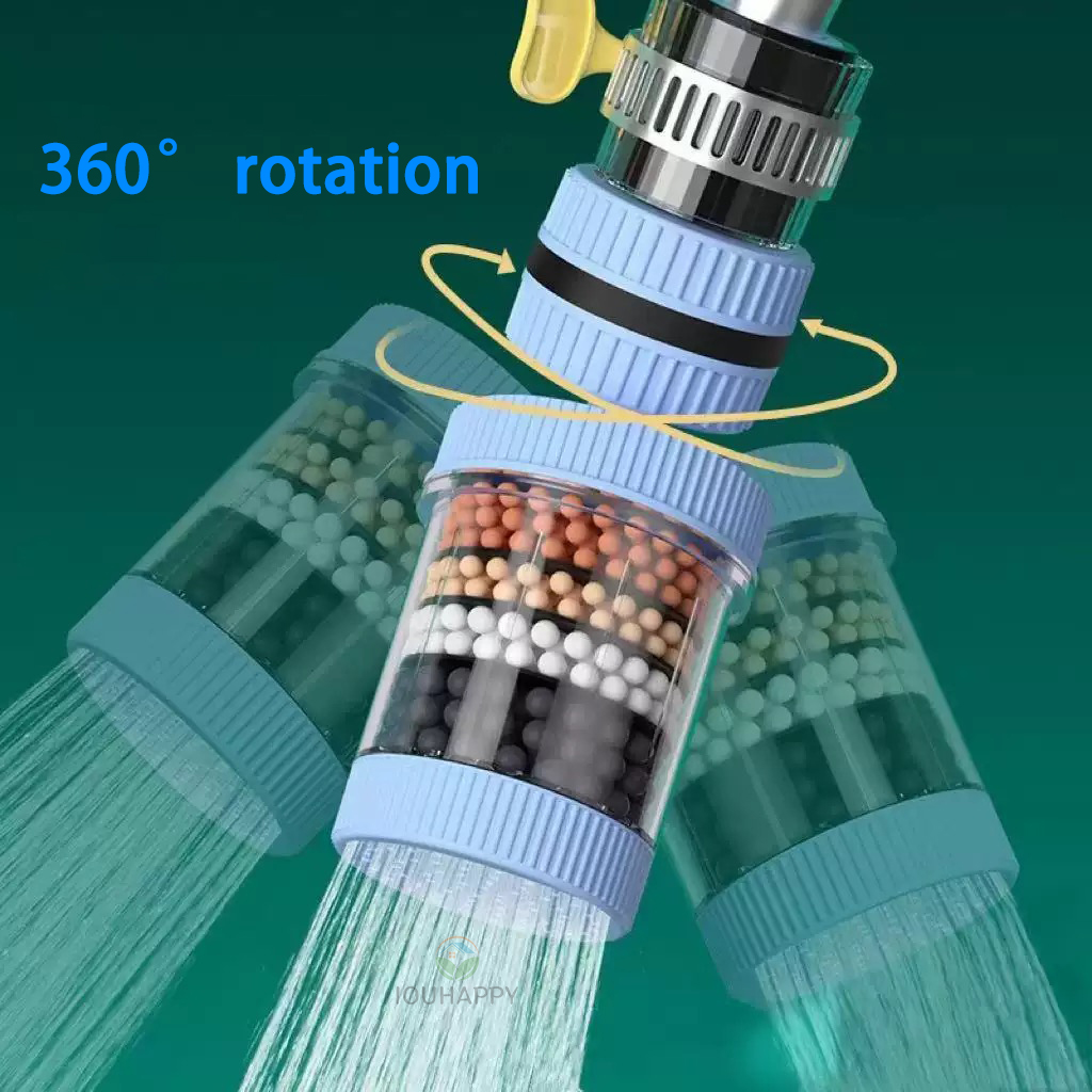 Home Bathroom Water Filter - 6-lagiger Wasserhahn-Wasserfilter, universeller Duschhahn, Wasserhahn, Luftreiniger,