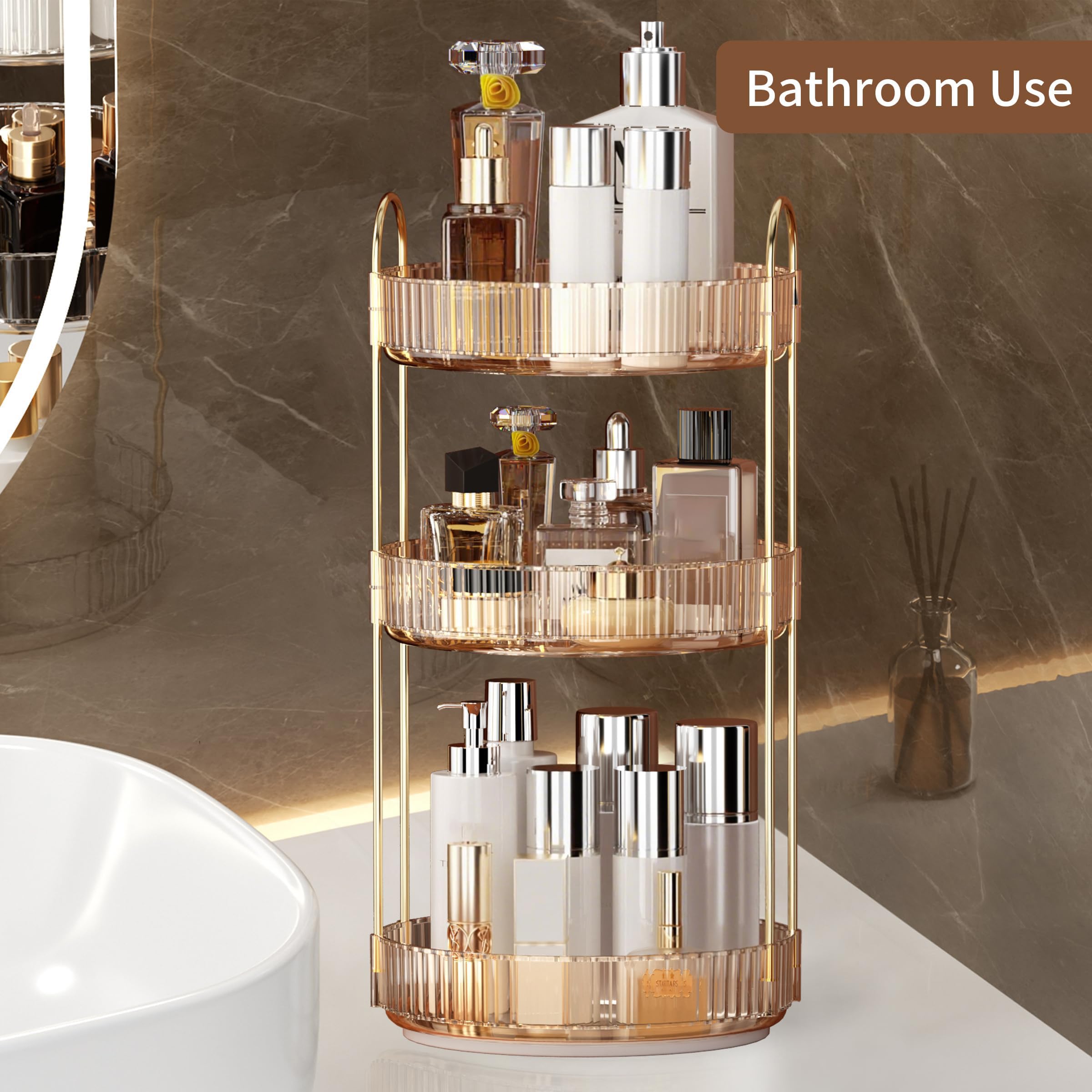 360° drehbarer Make-up-Organiz – Home Essentials Bathroom Organizer Bewertung und Preis