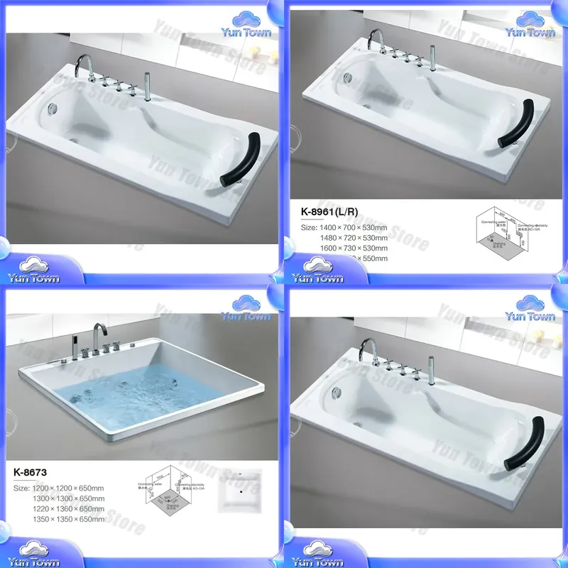Einzelne Einweich-Whirlpool-Ba – Home Bathroom Jacuzzi Tub Bewertung und Preis