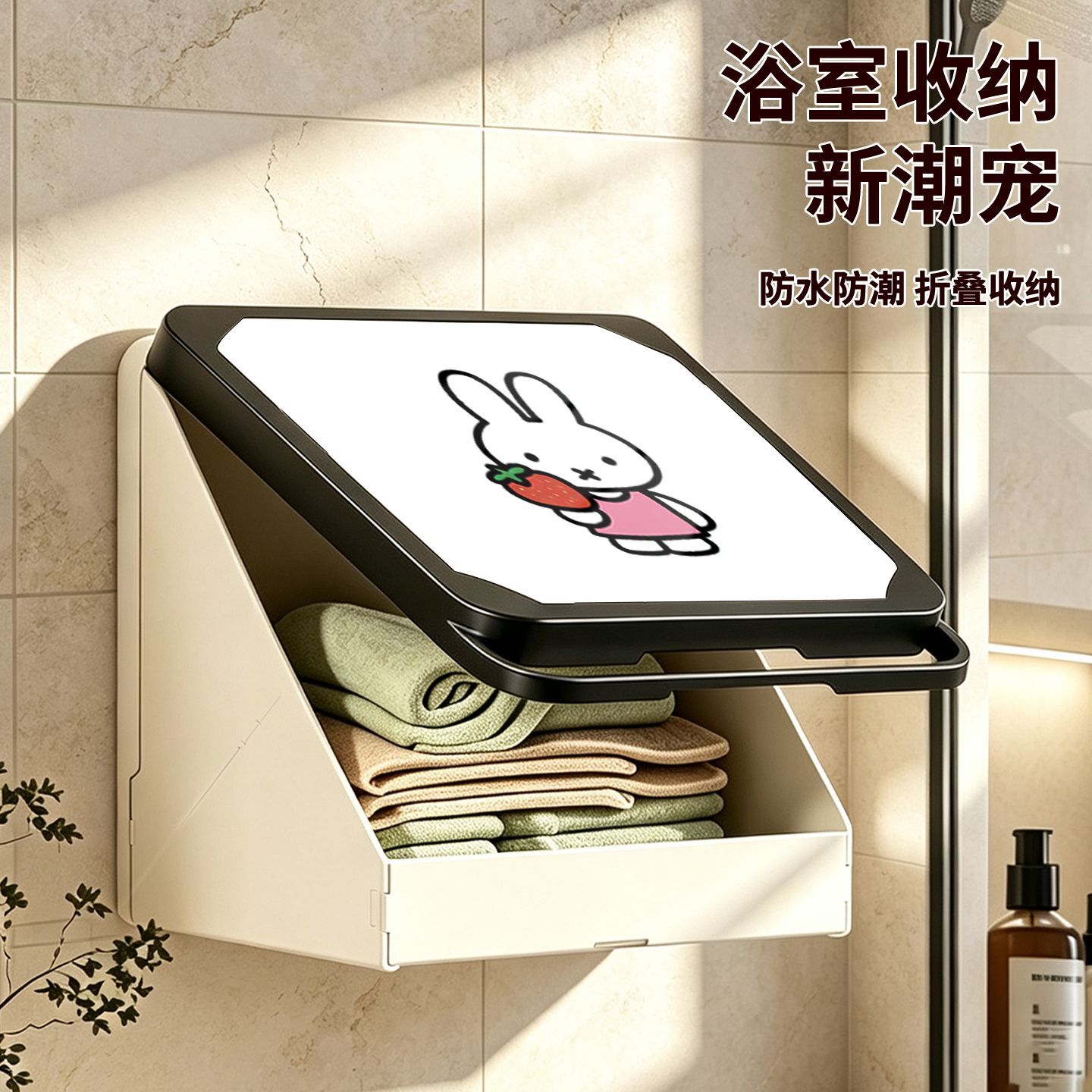 Miffy Cartoon Bedruckter Verst – Home Edit Bathroom Storage Bewertung und Preis