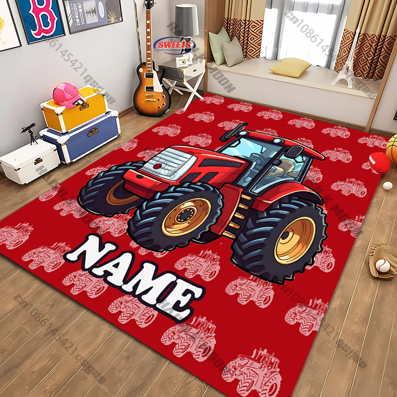 Personalisierter Farb-Traktor- – Home Bathroom Name Bewertung und Preis