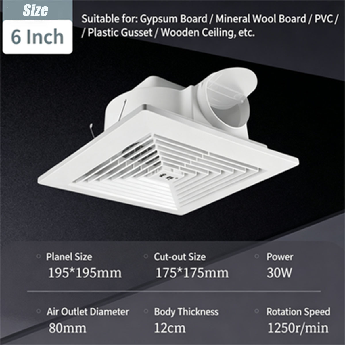 6~20 Zoll Abluftventilator, De – Home Bathroom Vent Bewertung und Preis