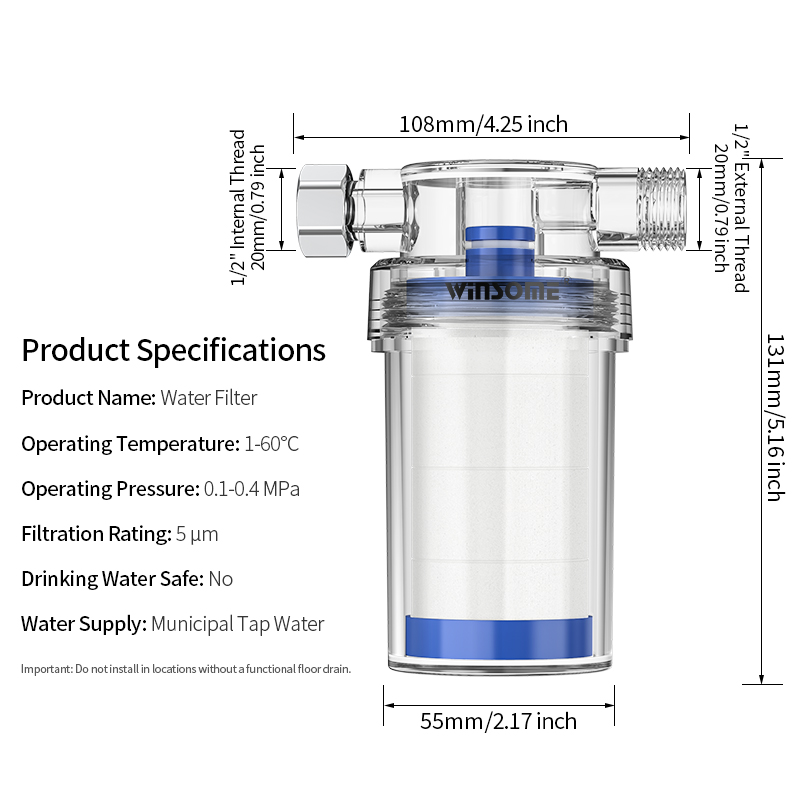 Vorfilteranlage für Warmwasser – Home Bathroom Water Filter Bewertung und Preis