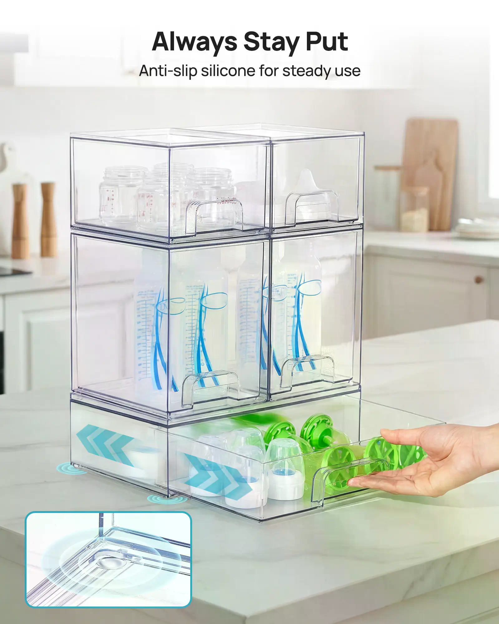 5/8er-Pack stapelbare Aufbewah – Home Essentials Bathroom Organizer Bewertung und Preis