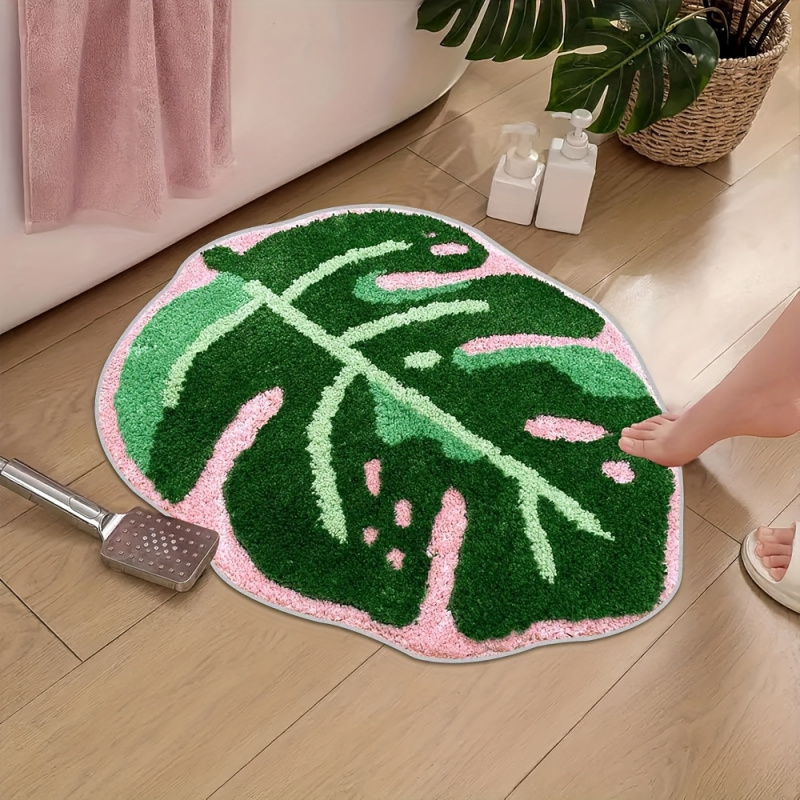 VIKAMA Rosa Plüschteppich mit  – Zara Home Bathroom Mat Bewertung und Preis