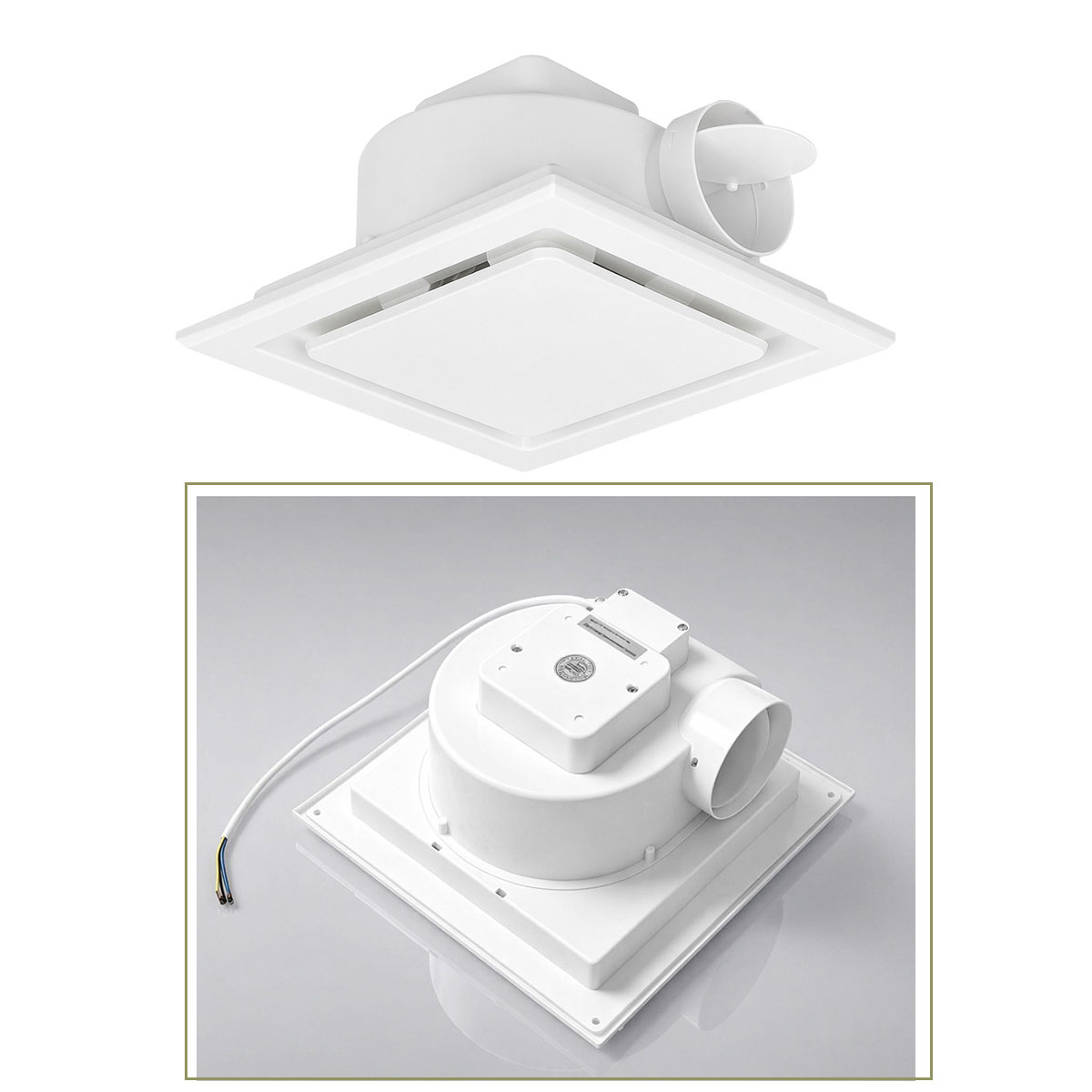 8/10/12-Zoll-Deckenkanal-Abluf – Home Bathroom Vent Bewertung und Preis